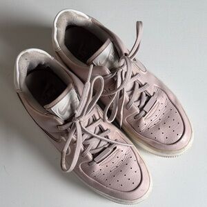 Nike Blush Pink Leather Low-Top Sneakers